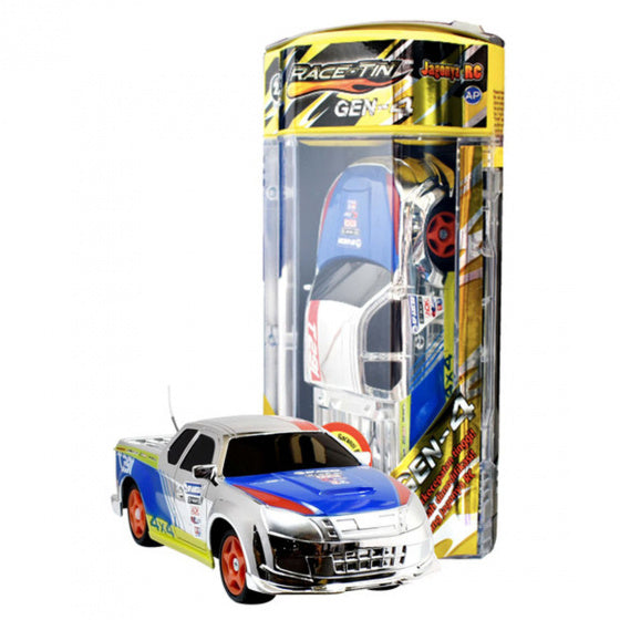 RC auto Gen-4 Chrome 23 cm 1:32 wit/blauw