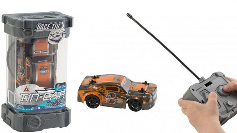 RC auto Mustang 15 cm 1:32 oranje/zwart