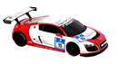 auto RC Audi R8 junior 30 cm wit/rood 2-delig