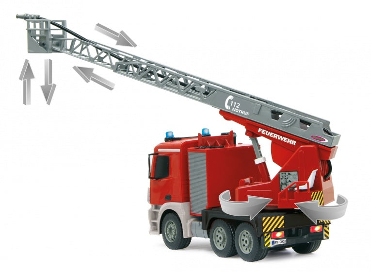 brandweerwagen RC Mercedes-Benz Arocs 2,4 Ghz rood 1:20