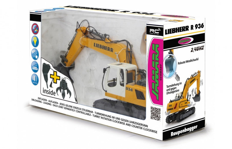 graafmachine RC Liebherr Digger 2,4 GHz geel 1:20