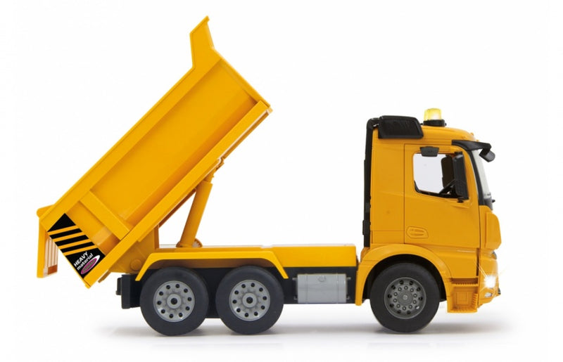 kiepwagen RC Mercedes-Benz Arocs 2,4 Ghz geel 1:20