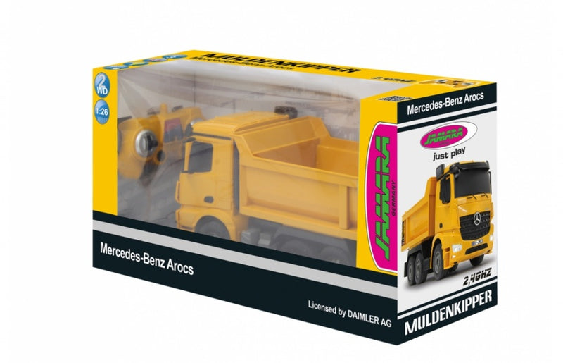 kiepwagen RC Mercedes-Benz Arocs 2,4 GHz geel 1:26