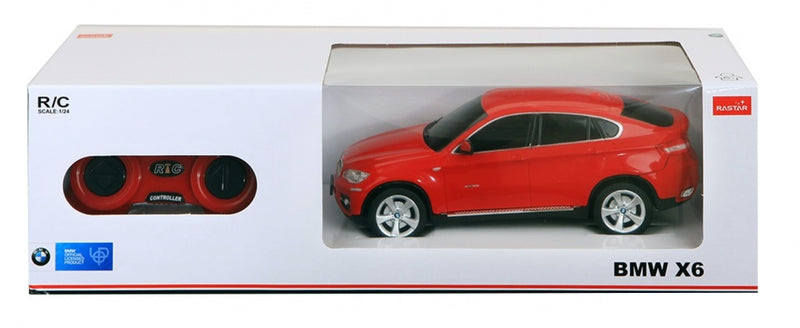 RC BMW X6 18 cm schaal 1:24 rood