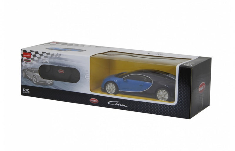 RC Bugatti Chiron jongens 27 MHz 1:24 blauw