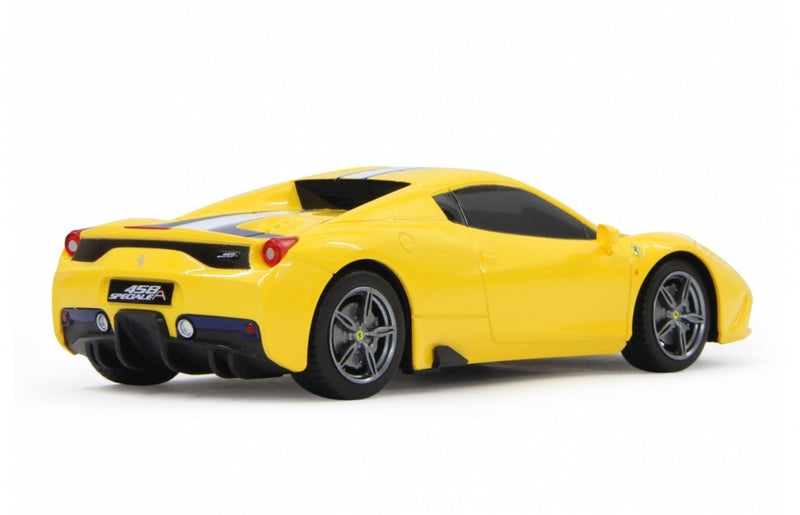 RC Ferrari 458 Speciale jongens 27 MHz geel 1:24