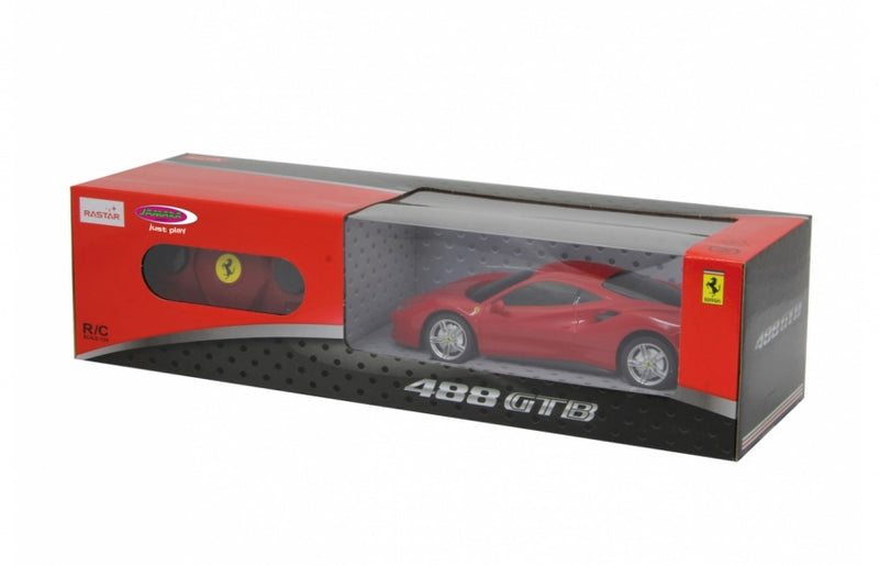 RC Ferrari 488 GTB jongens 27 MHz 1:24 rood