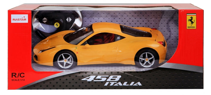 RC La Ferrari 458 Italia schaal 1:14 geel 30 cm