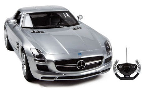 RC Mercedes SLS AMG 24 cm schaal 1:18 zilver