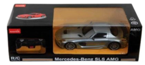 RC Mercedes SLS AMG 24 cm schaal 1:18 zilver
