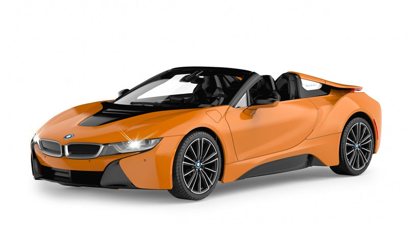 RC BMW I8 Roadster oranje 1:12