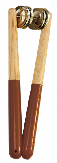 crotales stick hout bruin 18 cm