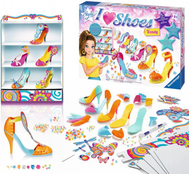 knutselset I Love Shoes meisjes karton 21-delig
