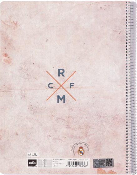 schrijfblok geruit 5 mm A4 papier lichtbruin