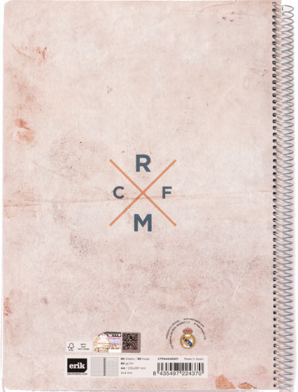 schrijfblok Vintage Collection A4 geruit bruin
