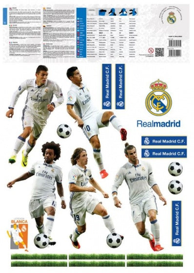 muursticker 11 spelers 2 stickervellen