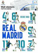 muursticker 16 spelers en logo 2 stickervellen