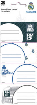 stickers junior vinyl wit 5 designs 20 stuks