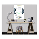 whiteboard muursticker Logo 50 x 70 cm