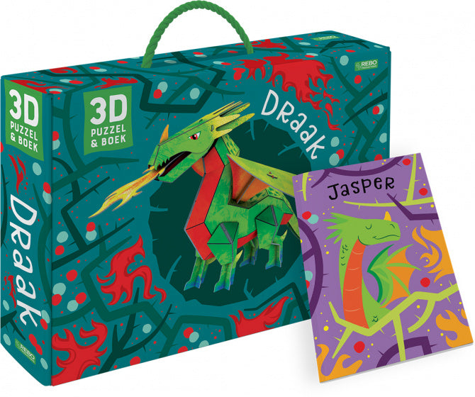 Boek + 3D Model Draak