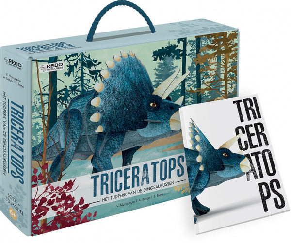 Boek + 3D Model Triceratops