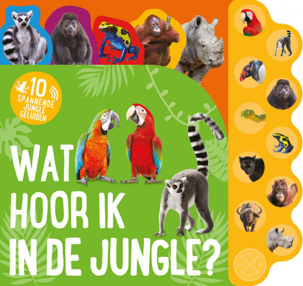 geluidenboek Wat hoor ik in de jungle? junior