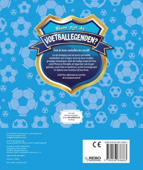 hobbyboek Voetballegendes junior 26 x 22 cm