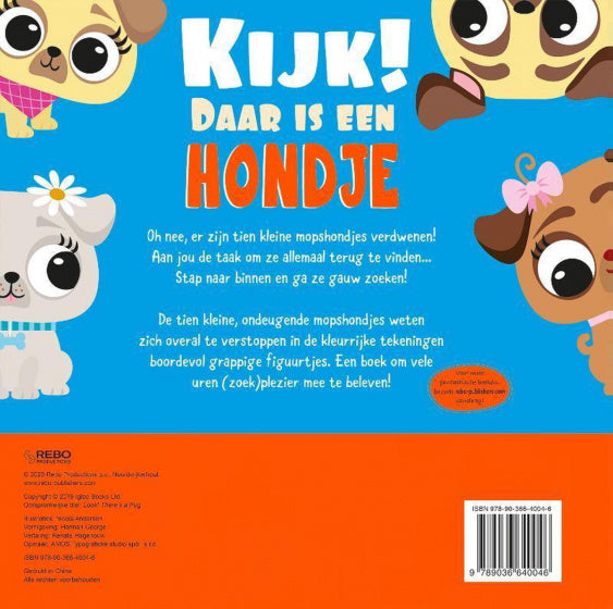 kinderboek Kijk daar is een hondje zoek & vind