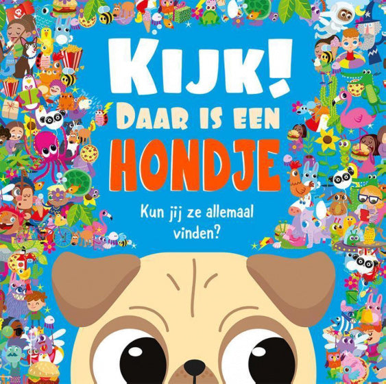 kinderboek Kijk daar is een hondje zoek & vind