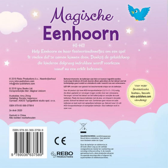 kinderboek Magische eenhoorn junior papier