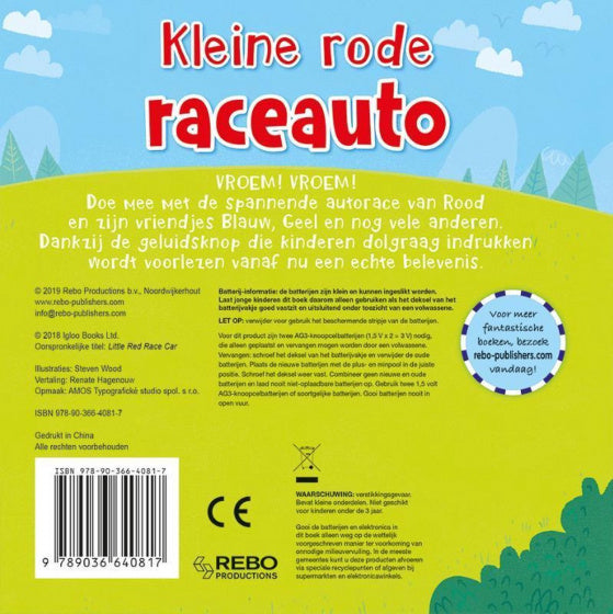 kinderboek Raceauto junior papier