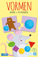 Puzzel2 - Boek Vormen met 10 Puzzels