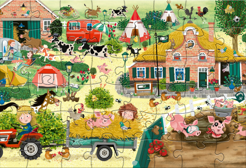 Puzzel Cas & Cato Boerderij, 48st.