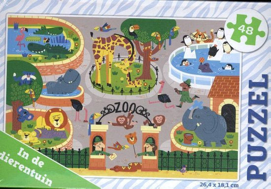legpuzzel In de Dierentuin junior 48 stukjes