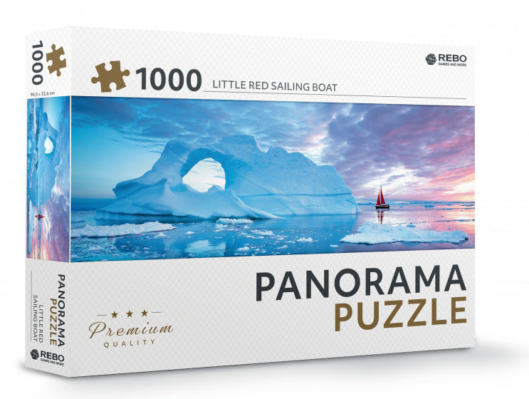 legpuzzel Red Sailboat panorama 1000 stukjes