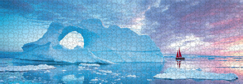 legpuzzel Red Sailboat panorama 1000 stukjes