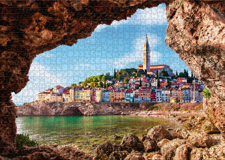 legpuzzel Rovinj - Croatia karton 1000 stukjes