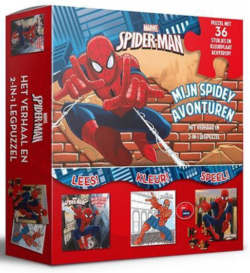 legpuzzelset Spider-Man jongens karton 2-delig