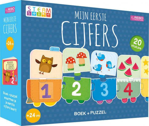 Boek en Puzzel - Mijn Eerste Cijfers