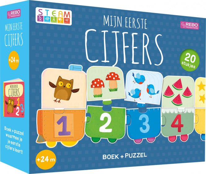 Boek en Puzzel - Mijn Eerste Cijfers