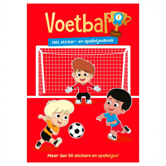 Voetbal-sticker-en spelletjesboek