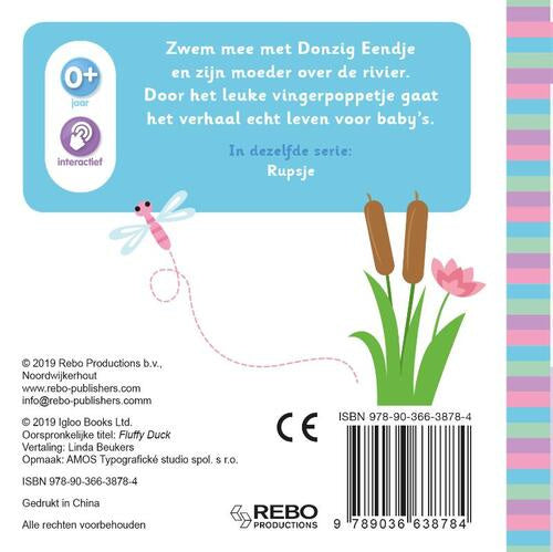 Vingerpopboekje Mini Me - Donzig Eendje