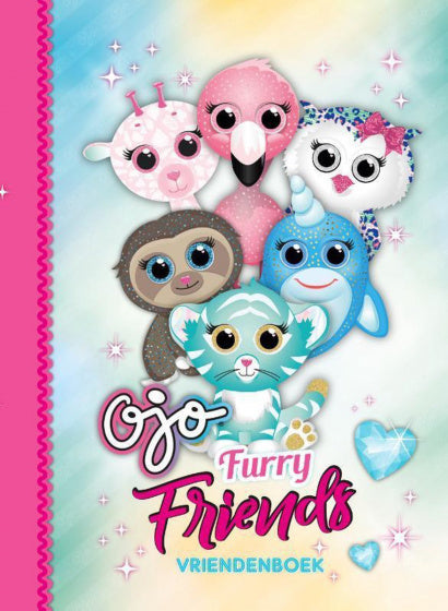 vriendenboek Furry Friends  23 cm meisjes