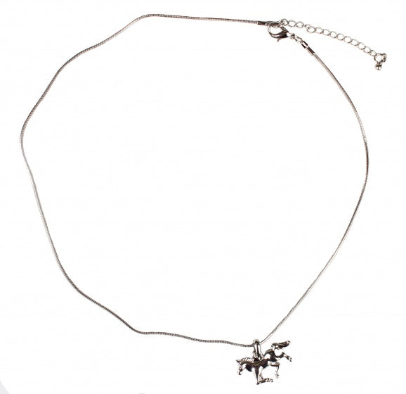 ketting paard zilver 2,5 cm