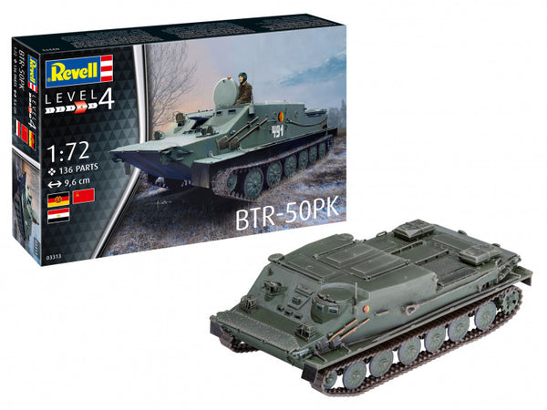 modelbouwset BTR-50PK tank 9,6 cm groen 149-delig