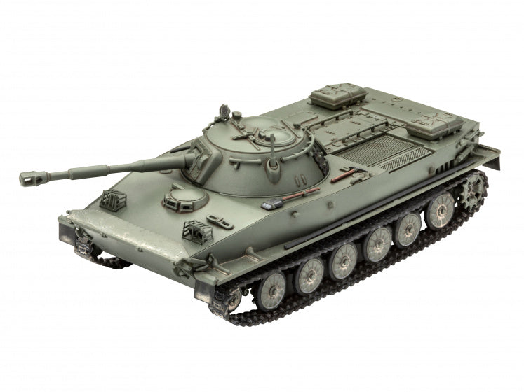 modelbouwset PT-76B tank 9,6 cm groen 120-delig