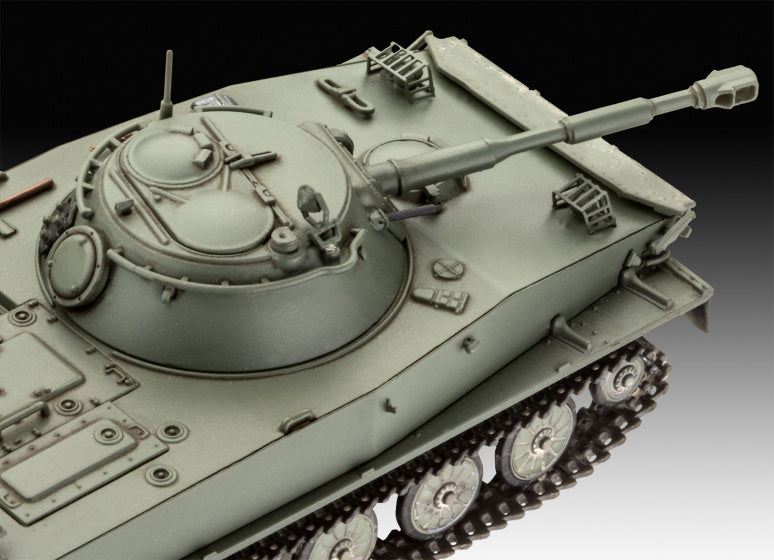 modelbouwset PT-76B tank 9,6 cm groen 120-delig