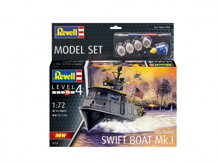 bouwpakket US Swift Boat Mk.I 1:72 antraciet 97-delig