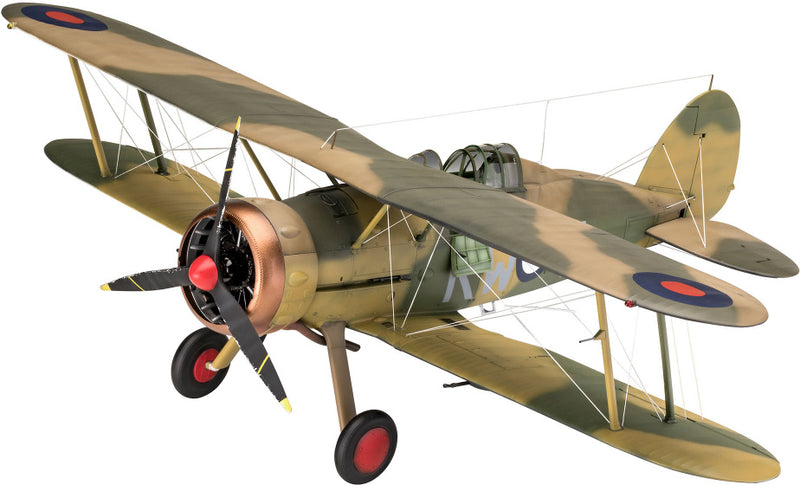 modelbouwset Gloster Gladiator 25,6 cm kaki 140-delig