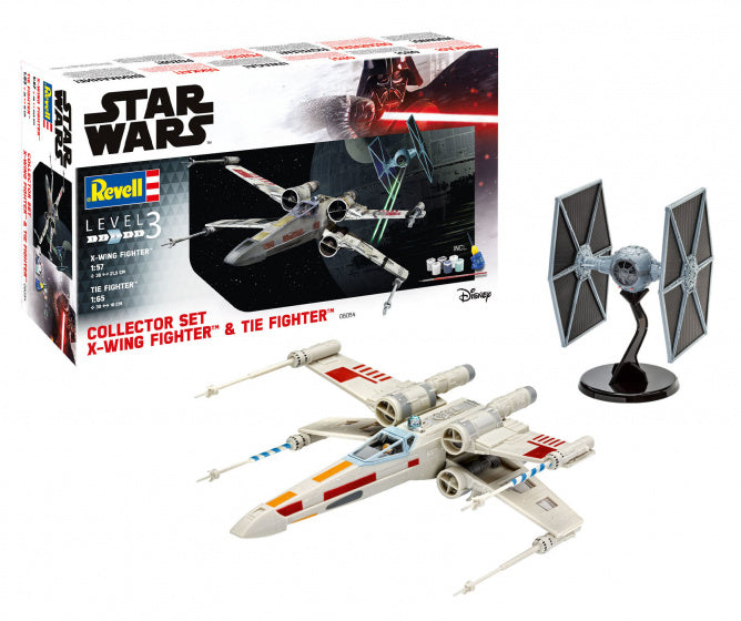 modelbouwset X-Wing en Tie Fighter 24,7 cm wit 68-delig